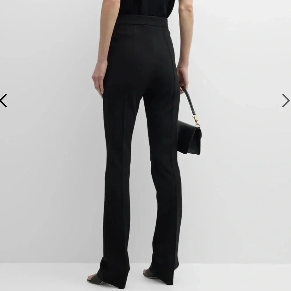 Max Mara Lari Pleated Straight-Leg Trousers - Picture 2 of 8